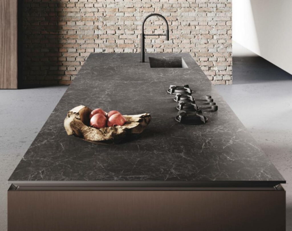 Binova Bluna + Lab kitchen island with sink