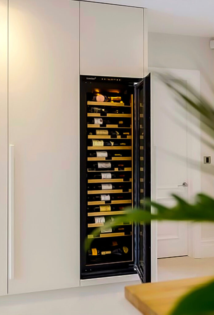 Italian Handleless Kitchen - Wine Cooler copy