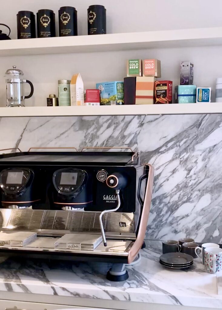 Oxshott Contemporary Shaker Kitchen - Coffee Machine